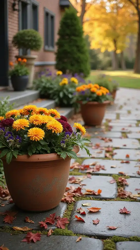 Create a Welcoming Entrance With Colorful Mums and Seasonal Blooms