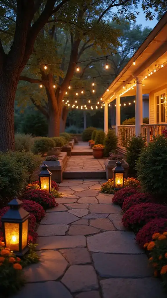 Add Warm Ambiance With Lanterns and String Lighting