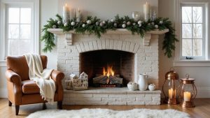 10 Creative Winter Chimney Area Decor Ideas
