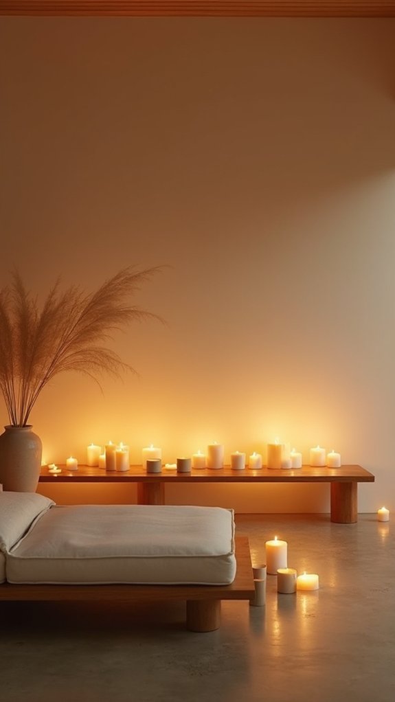 harmonious candlelight layering