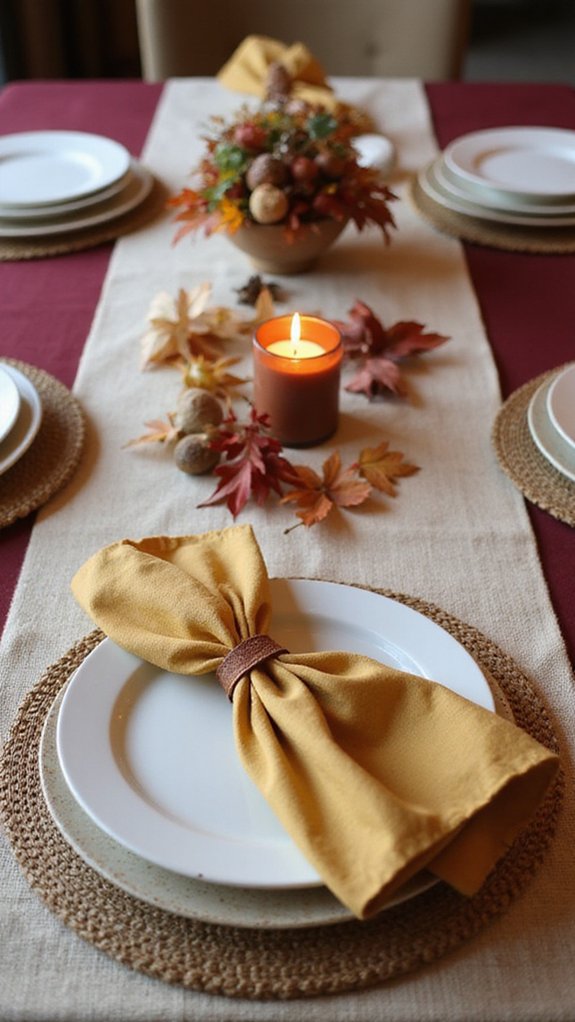 layered linens create visual depth