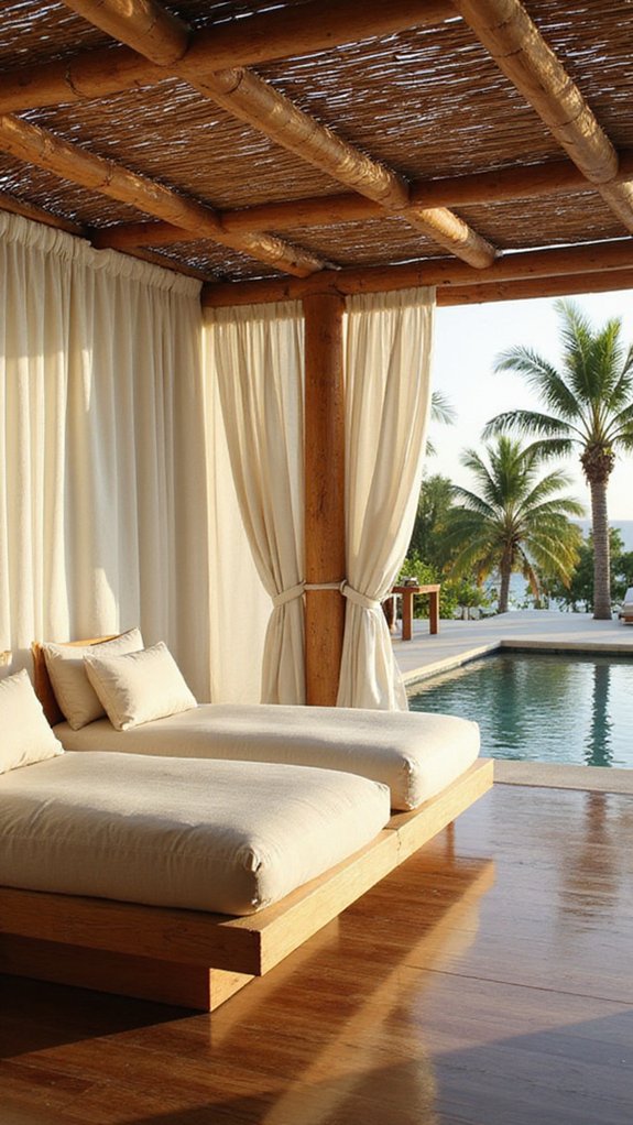 luxury outdoor entertainment space