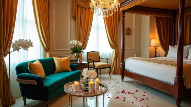 romantic luxury suite decor