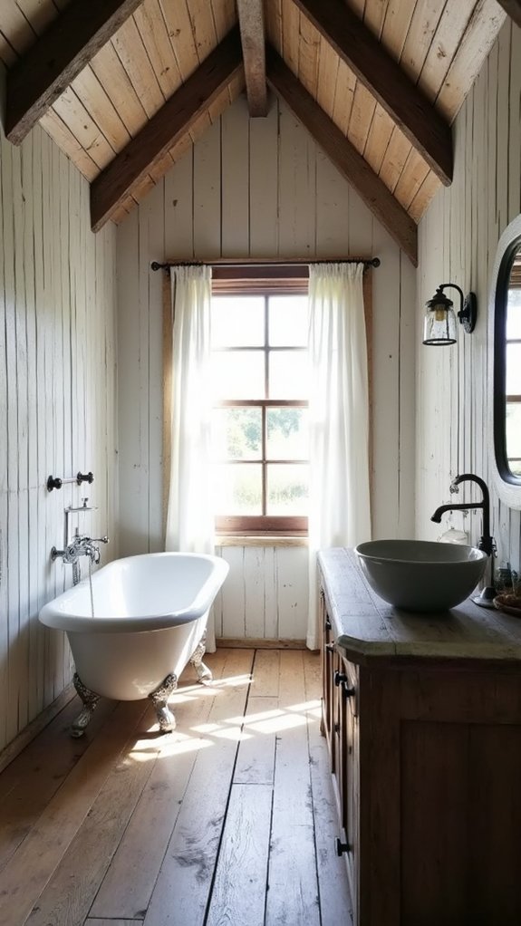 rustic modern bathroom design