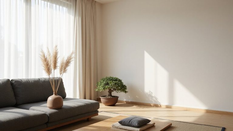 serene scandinavian japanese decor