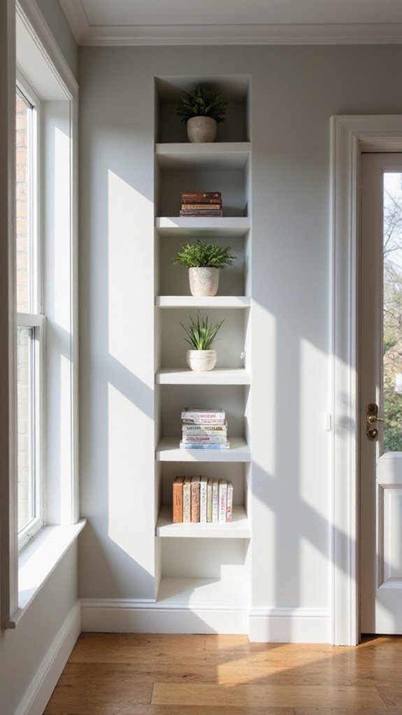 vertical corner storage maximized
