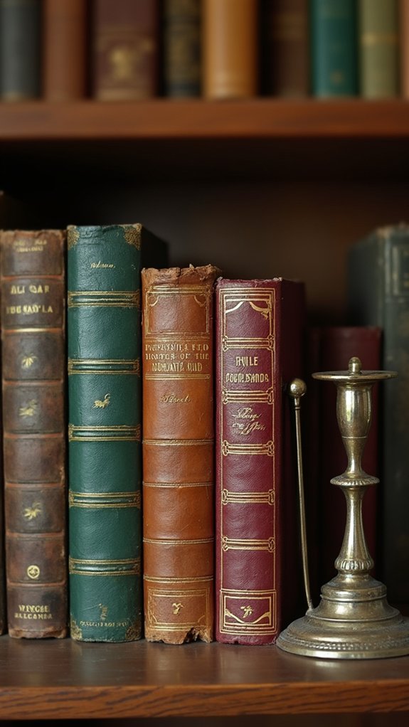 vintage colorful hardcover books