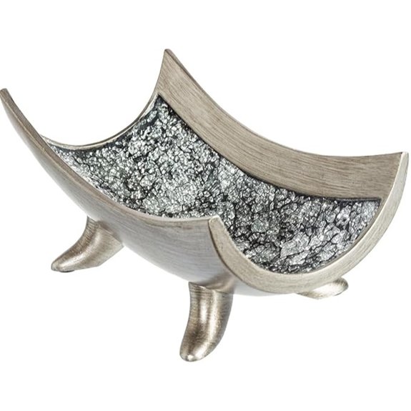 Creative Scents Schonwerk Silver Centerpiece Bowl Decor