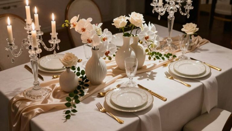 luxury dining table decor