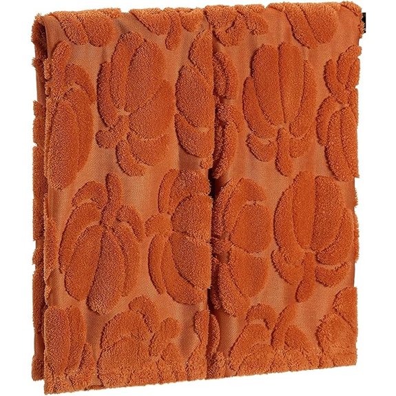 Quera 2 Pack Fall Pumpkin Hand Towels