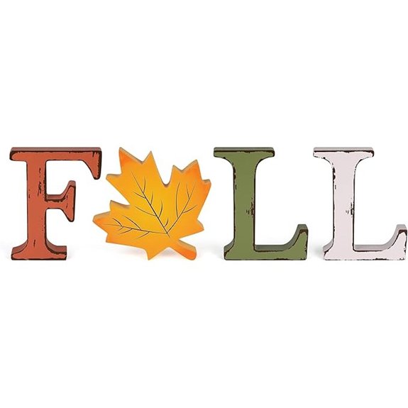 Fall Thanksgiving Wooden Table Decor (4 Pcs)