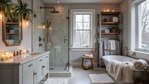 cozy winter bathroom retreat